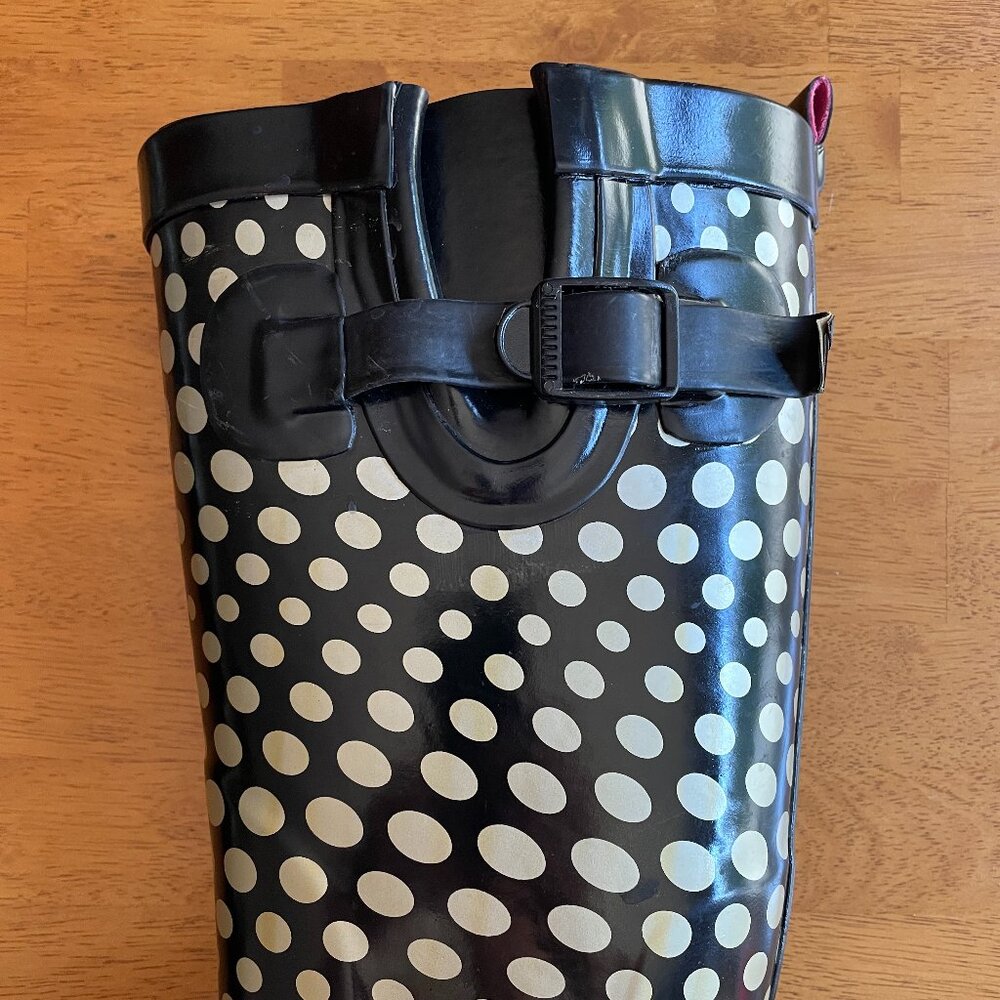 Size 6 Capelli of New York polka dot rain boot - Picture 3 of 11